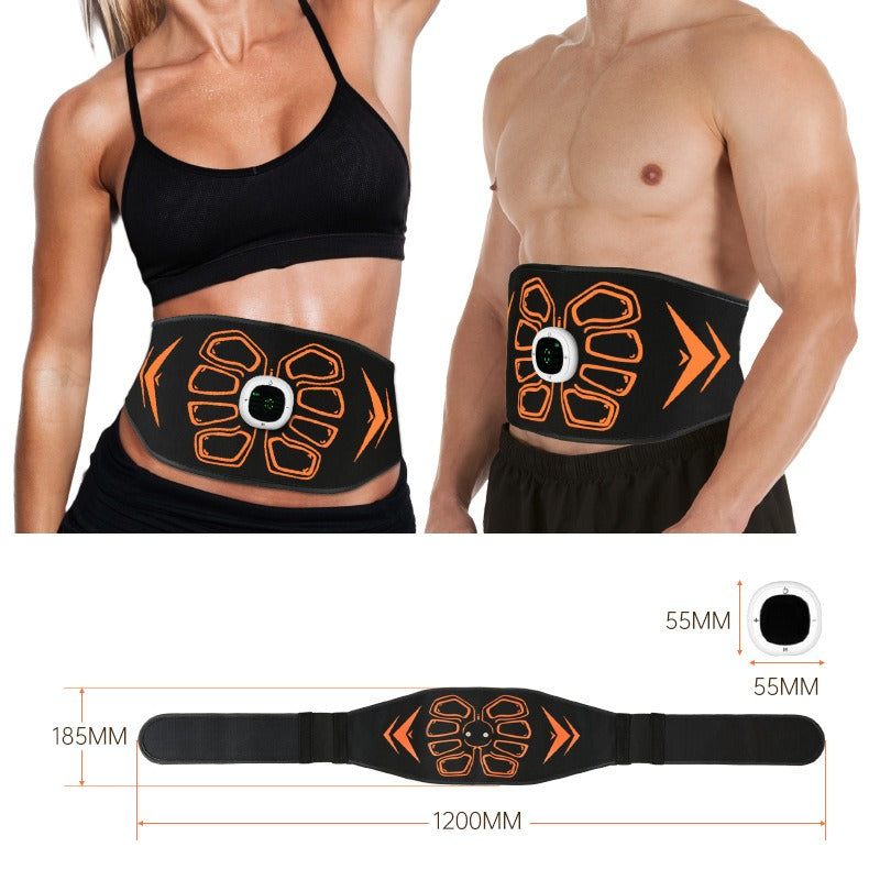 ElectroFlex EMS Muscle Stimulator Waist & Arm Belt-Heated ABS Trainer for Men & Women