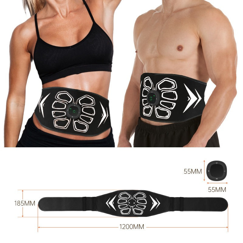 ElectroFlex EMS Muscle Stimulator Waist & Arm Belt-Heated ABS Trainer for Men & Women